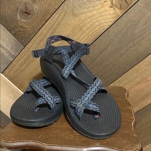 Chaco Black and Patterned Sandals